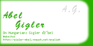 abel gigler business card